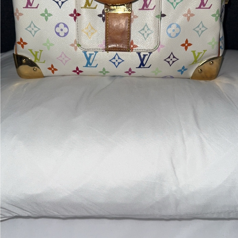 COPY - Louis Vuitton White Tote Bag with Signature Pattern (Sold on IG)